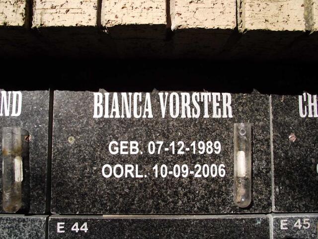 VORSTER Bianca 1989-2006