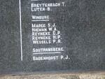 17. Plaque with list of names
