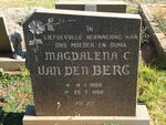 BERG Magdalena C., van den 1886-1982
