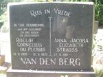 BERG Roelof Cornelius Du Plessis, van den 1908-1972 & Anna Jacoba Elizabeth Strauss 1911- 