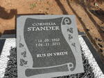 STANDER Cornelia 1920-2011