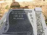 SMIT Maria J. 1924-2010 :: DE VILLIERS Jan 1943-1994