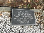 SCHOLTZ David H. 1904-1991