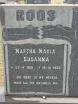 ROOS Petrus Jacobus 1913-1978 & Martha Maria Susanna 1918-1985