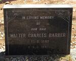 BARBER Walter Charles 1883-1941