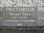 PRETORIUS Mariane Eileen nee O'GRADY 1916-1999