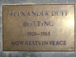 BOTTING Alexander Duff 1908-1968
