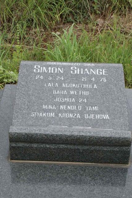 SHANGE Simon 1924-1975
