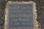 ALBRECHT Agnes nee MUNDIGL 1885-1970
