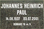 PAUL Johannes Heinrich 1937-2001
