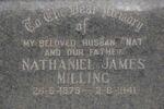 MILLING Nathaniel James 1879-1941