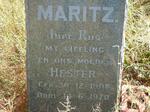 MARITZ Hester 1908-1970