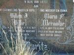 MARITZ Willem J. 1909-1977 & Maria F. 1914-2000
