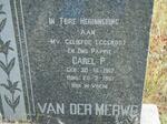 MERWE Carel P., van der 1917-1961
