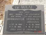 WAAL Hermanus L.B., de 1895-1981 & Deborah Johanna 1899-1974
