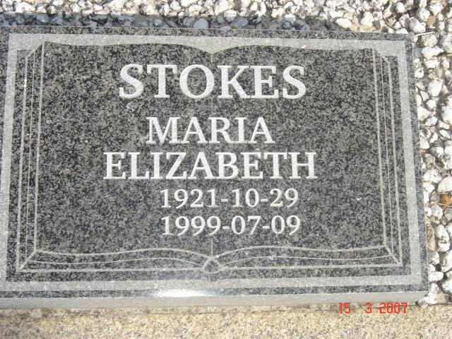 STOKES Maria Elizabeth 1921-1999