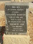 HAMILTON Alexander -1950 & Elizabeth Jane HOLLOWAY 1912-1994