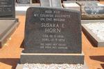 HORN Susara E. 1906-1974