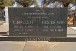 DICKINSON Charles H. 1898-1980 & Hester M.P. 1912-1989