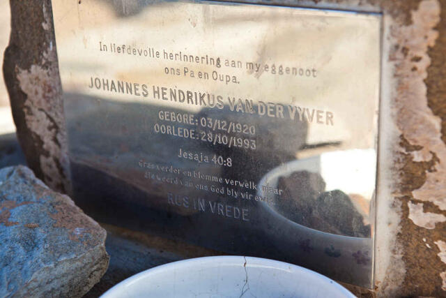 VYVER Johannes Hendrikus, van der 1920-1993