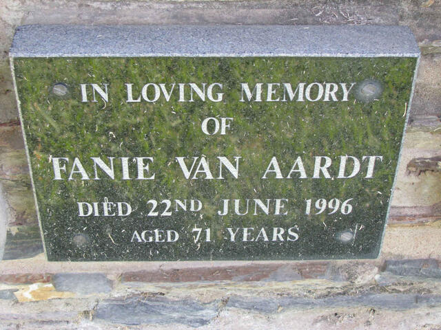 AARDT Fanie, van -1996