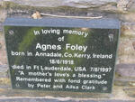 FOLEY Agnes 1918-1997