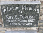 TOPLISS Roy E. -1987