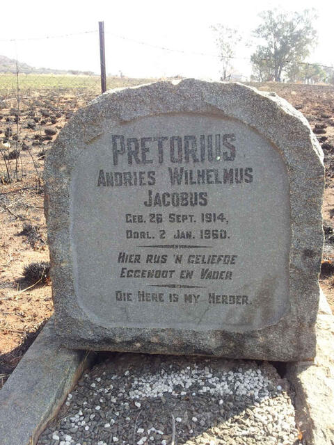 PRETORIUS Andries Wilhelmus Jacobus 1914-1960
