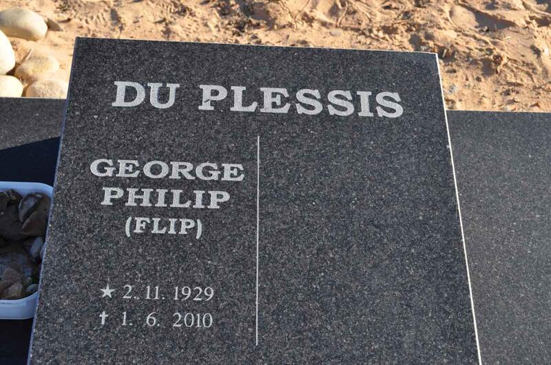 PLESSIS George Philip, du 1929-2010