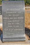 MERWE Maria, van der nee MARITZ 1881-1961