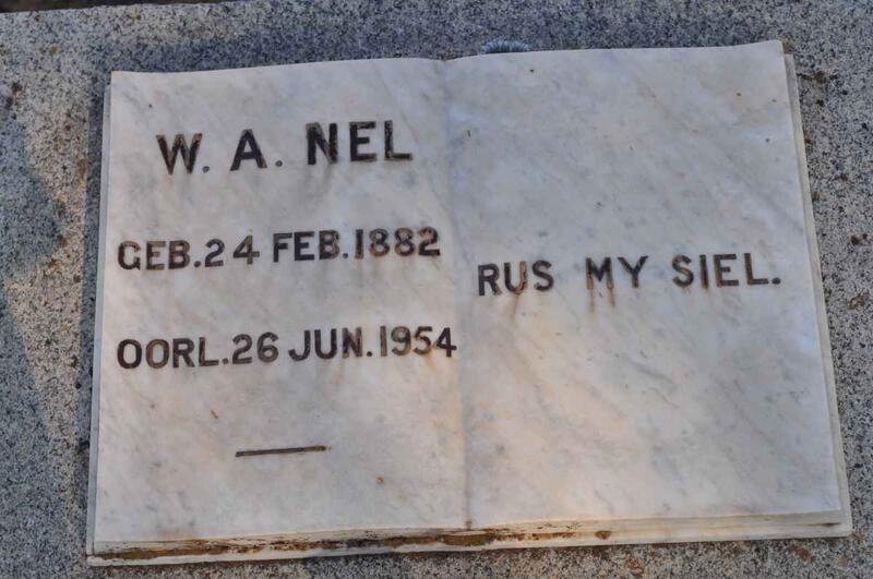 NEL W.A. 1882-1954