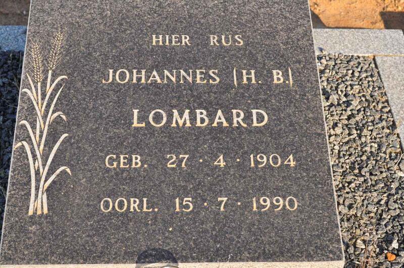 LOMBARD Johannes H.B. 1904-1990