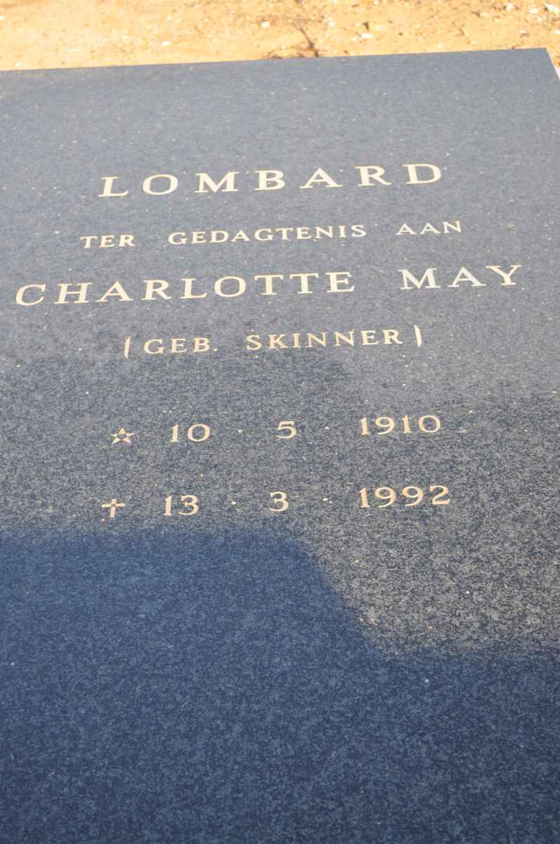 LOMBARD Charlotte May nee SKINNER 1910-1992