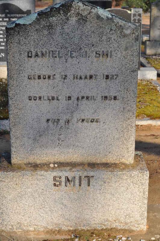 SMIT Daniel E.J. 1927-1958