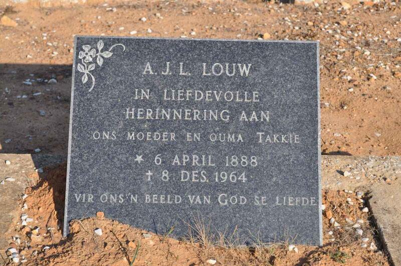 LOUW A.J.L. 1888-1964
