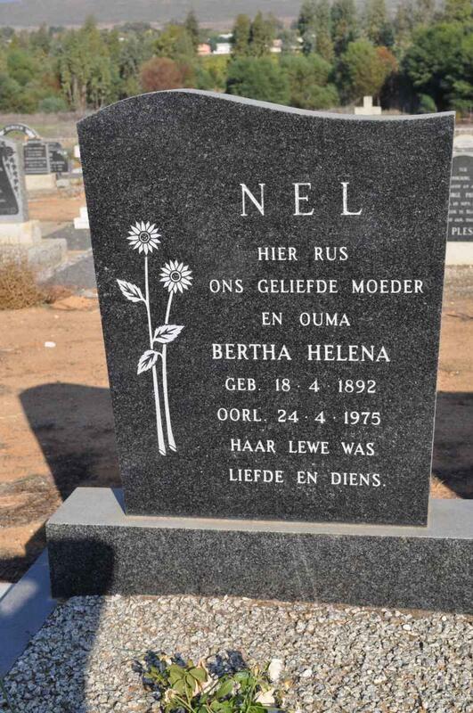 NEL Bertha Helena 1892-1975