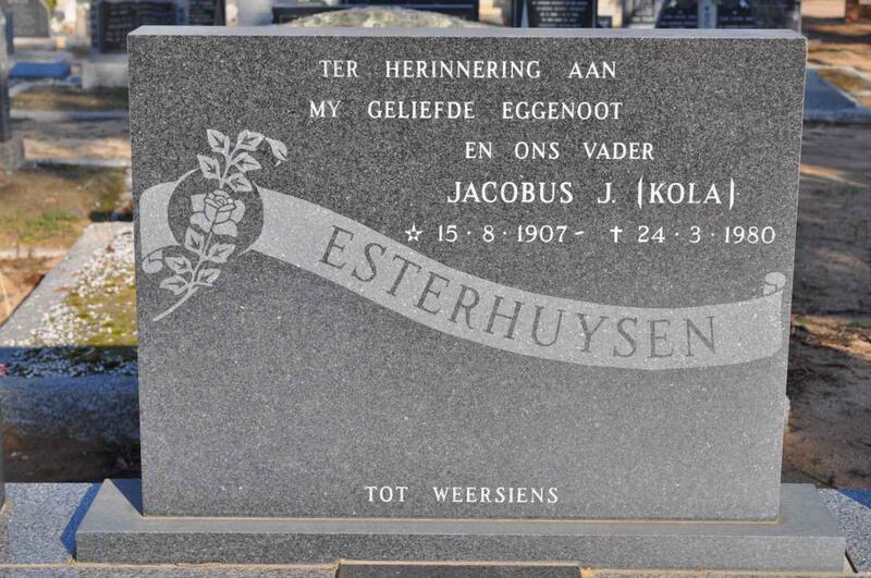 ESTERHUIZEN Jacobus J. 1907-1980