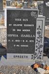 SPREETH Sophia Isabella 1940-1973