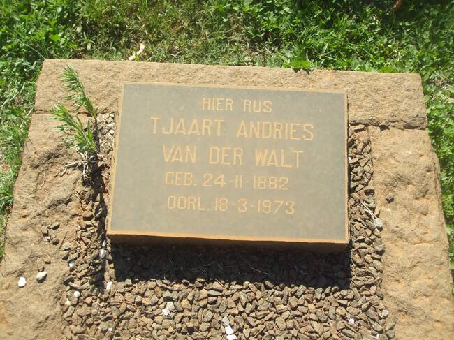 WALT Tjaart Andries, van der 1882-1973