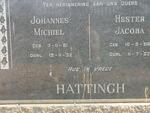 HATTINGH Johannes Michiel 1861-1932 & Hester Jacoba 1866-1922