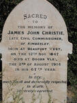 CHRISTIE James John 1847-1914