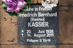 KASSIER Friedrich Bernhard 1938-2011