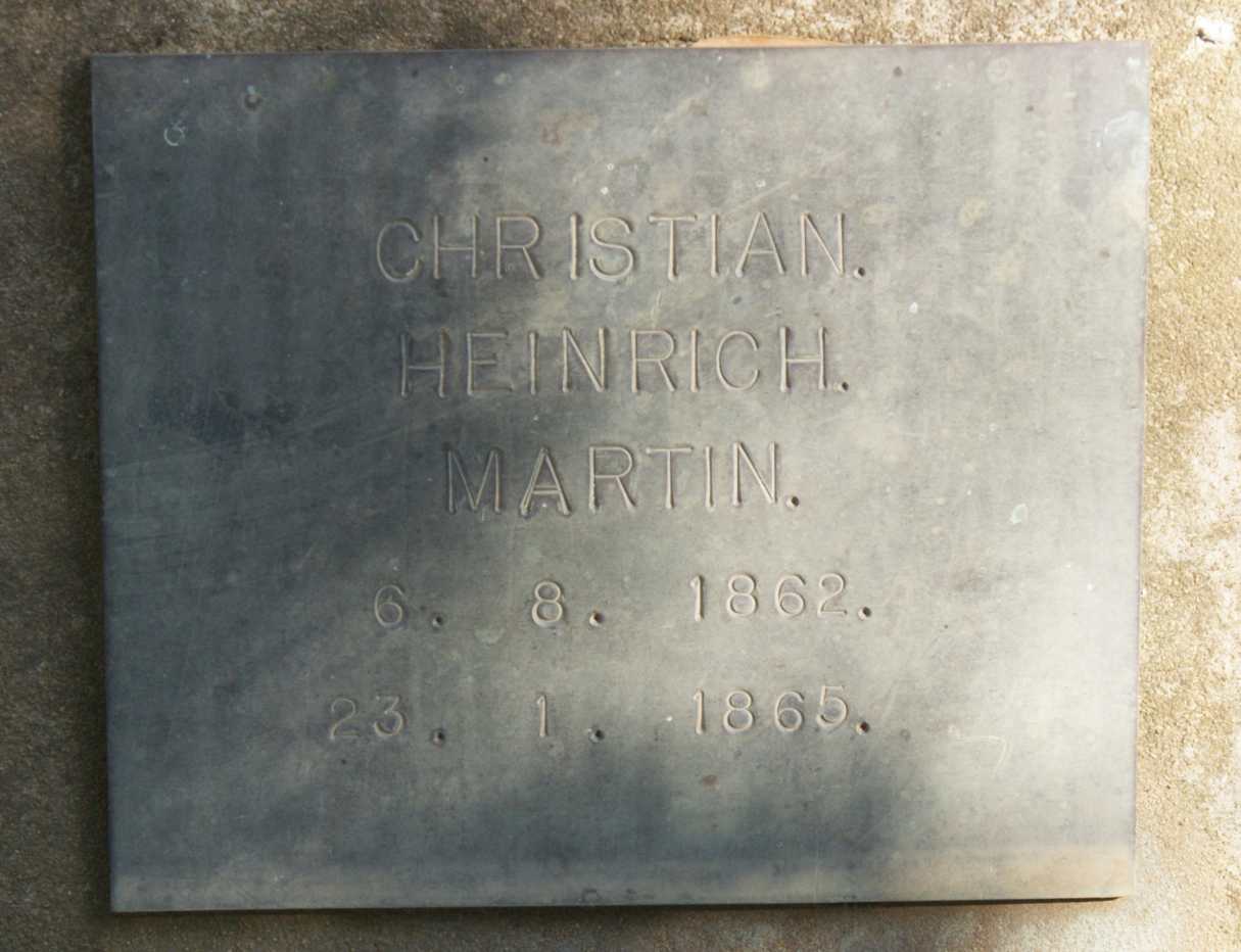 MARTIN Christian Heinrich 1862-1865