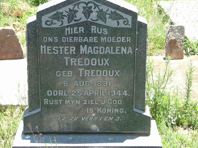 TREDOUX Hester Magdalena nee TREDOUX 1881-1994