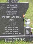 PIETERS Pieter Andries 1963-1997