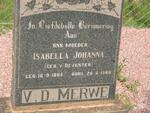 MERWE Isabella, v.d. nee v. DEVENTER 1884-1966