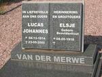 MERWE Lucas Johannes, van der 1914-2005 & Elsje BEZUIDENHOUT 1918-