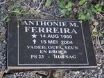 FERREIRA Anthonie M. 1950-2004