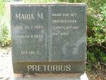 PRETORIUS Maria M. 1955-1972