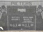 PIETERS Matthys Johannes 1919-1989 & Maria Anna Magrieta Jacomina WAGNER neé V.D. BERG 1906-1966